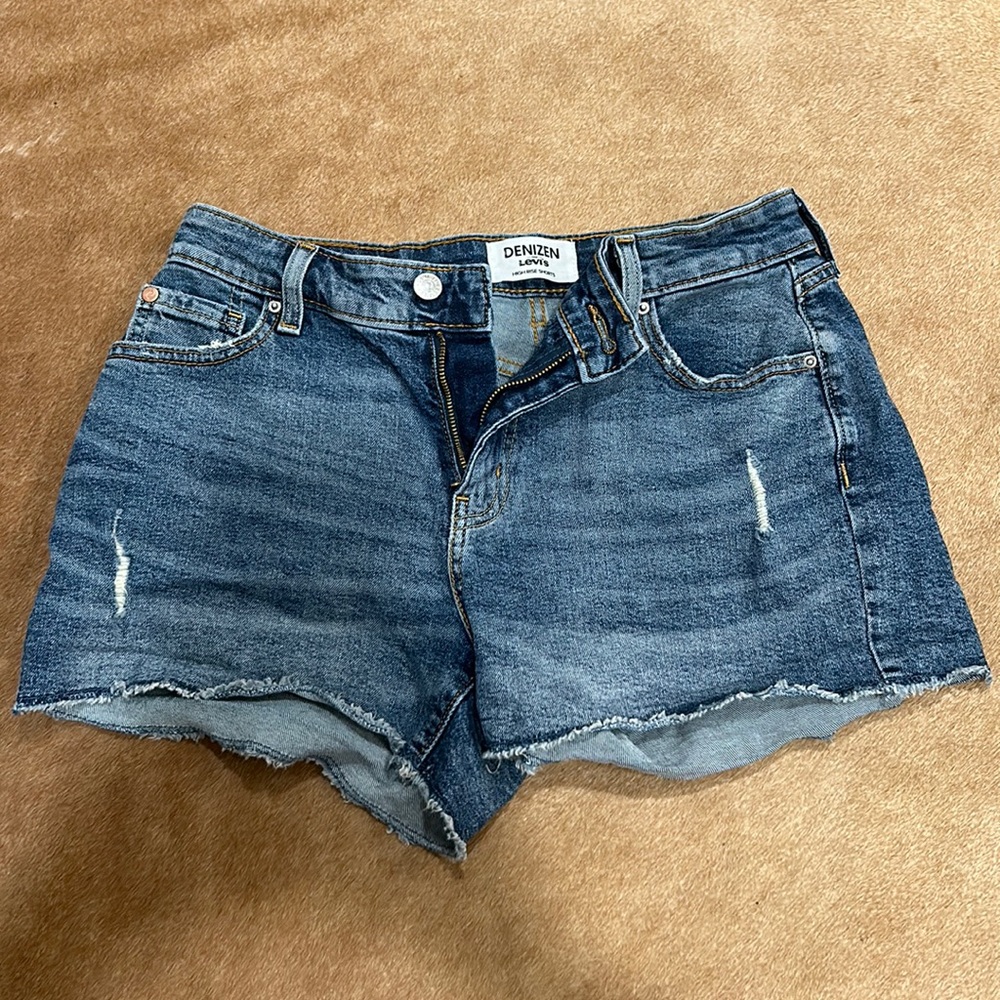 Levi’s dark wash jean shorts